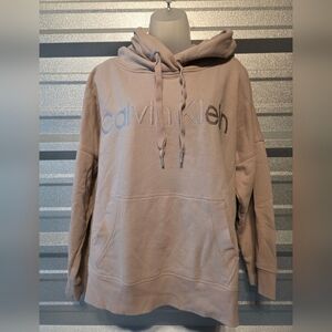 Calvin Klein Womens Beige Hoodie Sweater